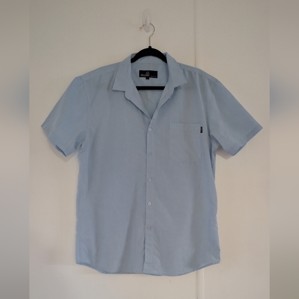 Molokai Surf Co. Sky Blue Casual Button-Down Shirt Size XL